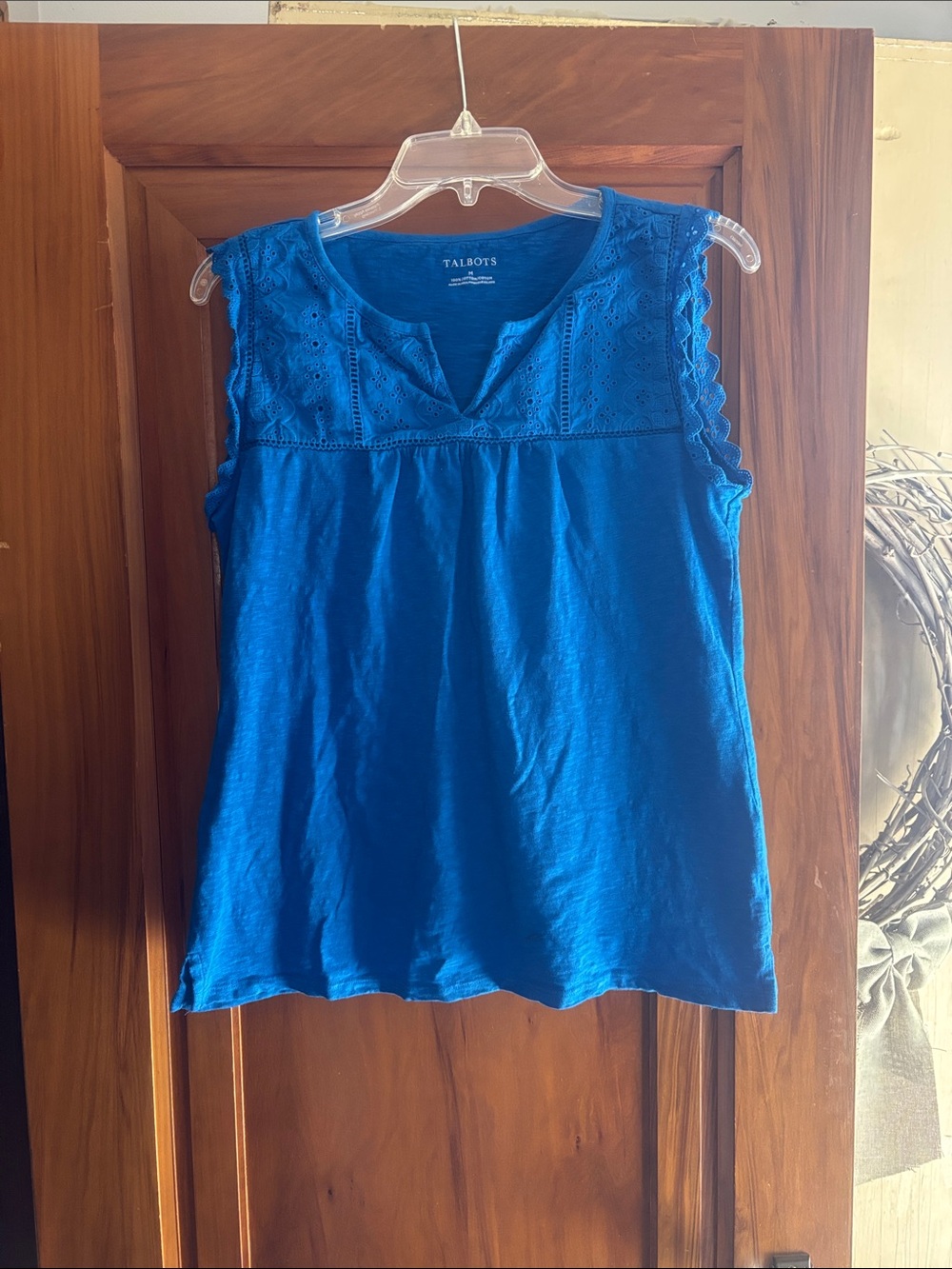 Talbots eyelet top!